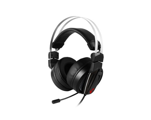 MSI CUFFIE HEADSET GAMING IMMERSE GH60, IN-LINE VOLUME E MIC CONTROL, MICROFONO REMOVIBILE, 3.5MM JACK, COLORE NERO