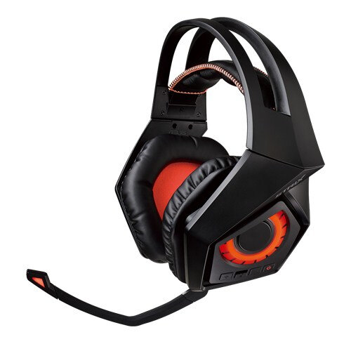 ASUS CUFFIE WIRELESS GAMING ROG STRIX, 2,4 GHZ CON DOPPIA ANTENNA, BATTERIA RICARICABILE 900MAH, COMPATIBILE CON PC/CONSOLE