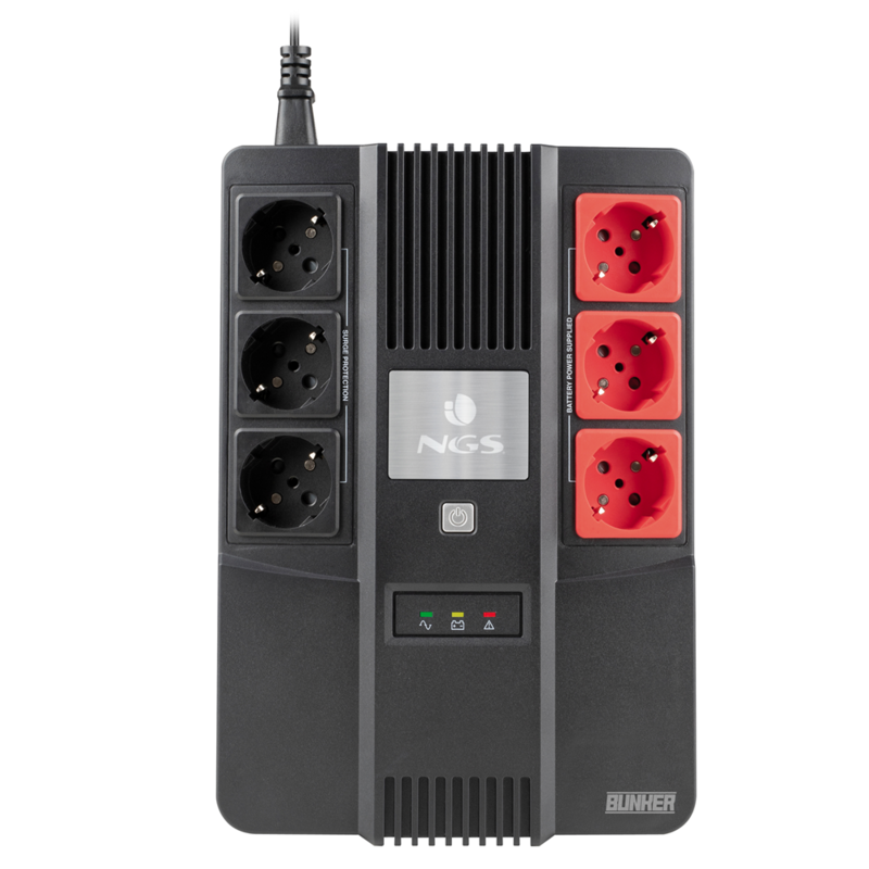 NGS UPS FORTRESS BUNKER OFF LINE 360W AVR 3 PROTECTED OUTPUTS + 3 BYPASS