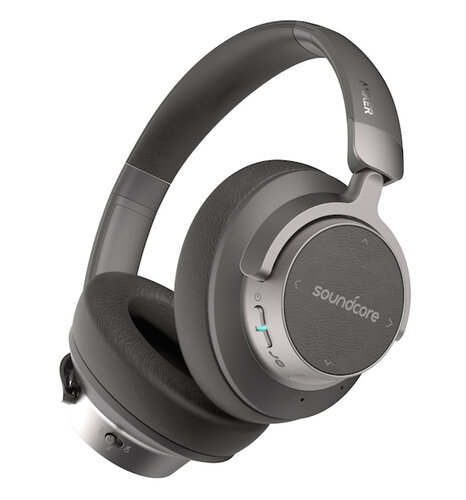 ANKER SOUNDCORE CUFFIE HI-FI BLUETOOTH SOUNDCORE SPACE NC, NOISE CANCELLATION, TOUCH CONTROL, BLACK-SILVER