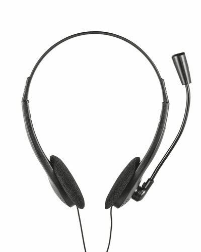 TRUST PRIMO CUFFIE STEREO CON MICROFONO JACK 3.5MM, LUNGHEZZA CAVO 1.8M, COLORE NERO