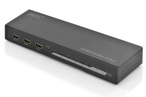 DIGITUS SPLITTER HDMI 8 PORTE 4K  UHD/30Hz, FULL 3D, HIGH SPEED HDMI