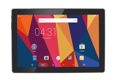 HANNSPREE TABLET PC 10.1 ANDROID 7 (NOUGAT) 1280 X 800 IPS LED BACKLIGHT QUAD-CORE CPU ARM CORTEX-A53 MT8163 2GB 16GB MULTI-TOUCH