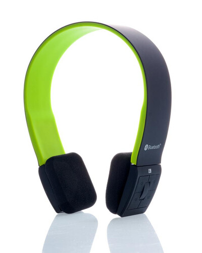 ITEK CUFFIE STEREO BLUETOOTH 4.0 CON MICROFONO - NERO VERDE