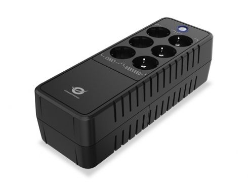 CONCEPTRONIC UPS BACKUP SYSTEM 650VA 360W, AC AUTO RESTART, DC START, PROTEZIONE MODEM/LAN, BATTERIA 12V/ 1xMS5-12