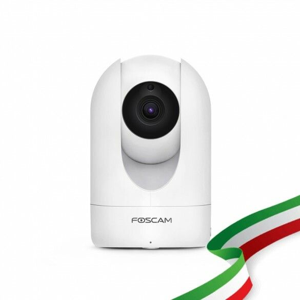 FOSCAM R4M IP CAMERA MOTORIZZATA 4 MEGAPIXEL, 1080P, H.264, WI-FI+CAVO, 112 GRADI DIAGONALE, COMPATIBILE CON ALEXA