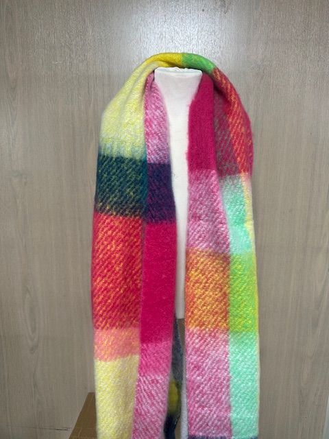 Muti Coloured Blanked Scarf