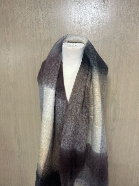 Cream and Greys Blanket Scarf