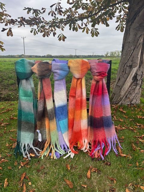 Large Block Blanket Scarf