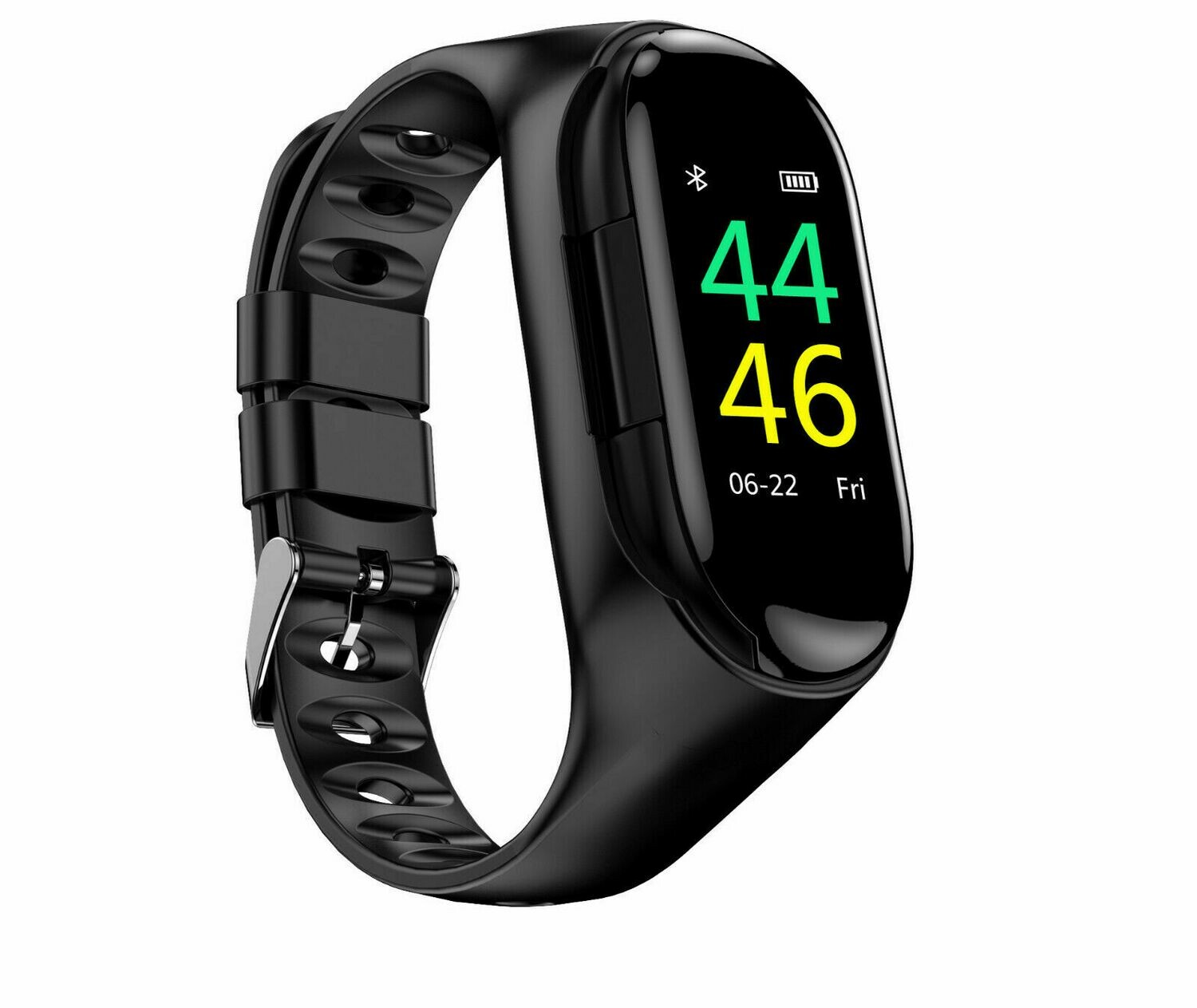 Smart Wristband with Wireless Earbuds