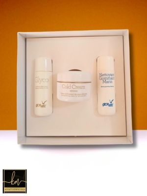 GERNETIC Cold Cream Set – Gesichtscreme + Reinigungsmilch + Peeling (je 50 ml)
