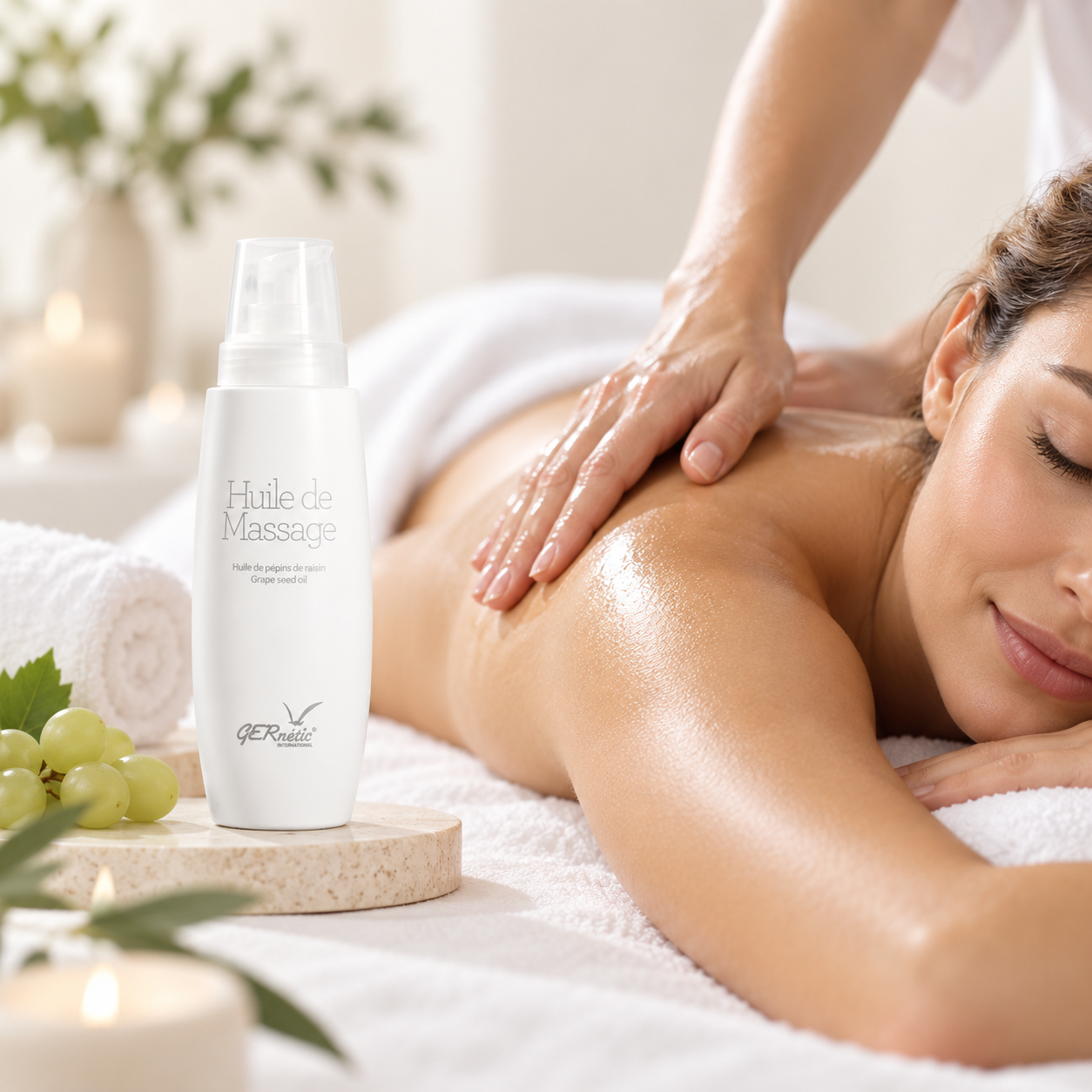 GERNETIC Huile de Massage 200 ml – Traubenkern-Massageöl 200ml