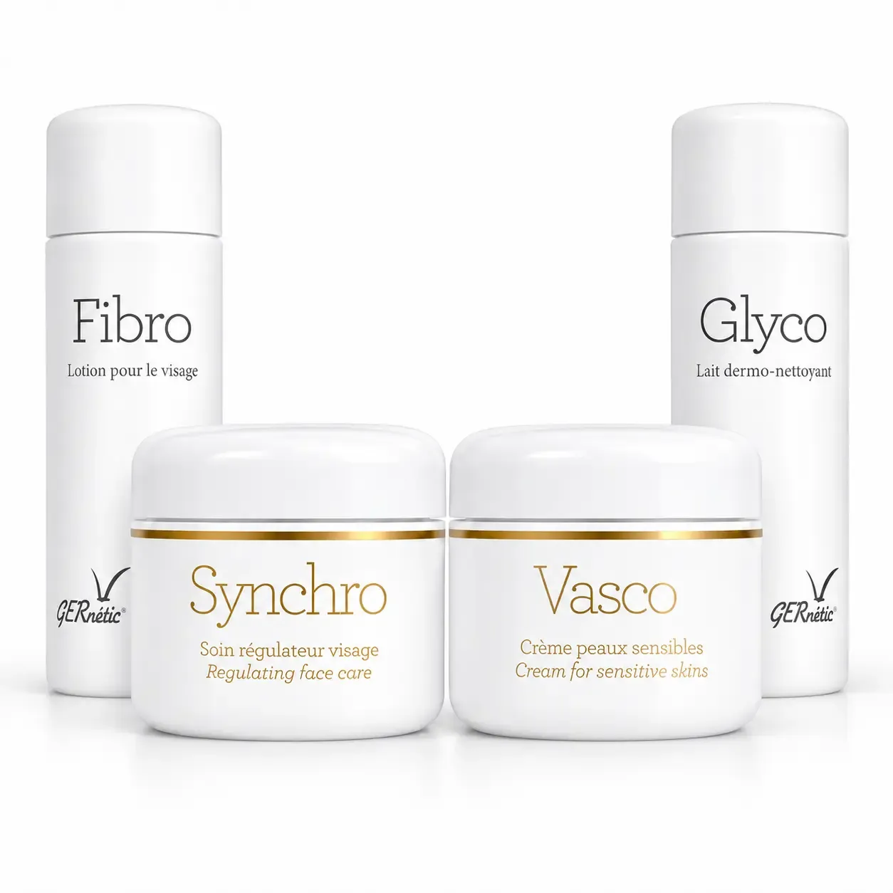 GERNETIC Set #4 | Synchro 30ml + Glyco 50ml + Fibro 50ml + Vasco 30ml GERNETIC Set #4 | Synchro 30ml + Glyco 50ml + Fibro 50ml + Vasco 30ml