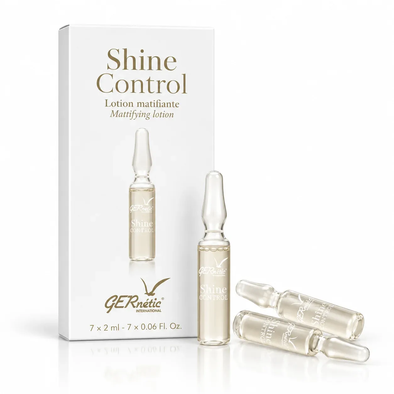 GERNETIC Shine Control Ampullen 7x 2ml - Für Misch- & fettige Haut