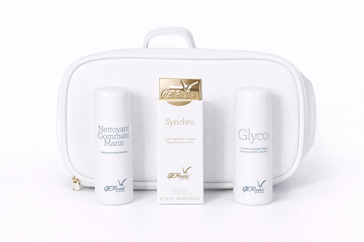 GERNETIC Basispflege Set– Synchro 15 ml + Glyco 50 ml + Nettoyant Gommant Marin 50 ml