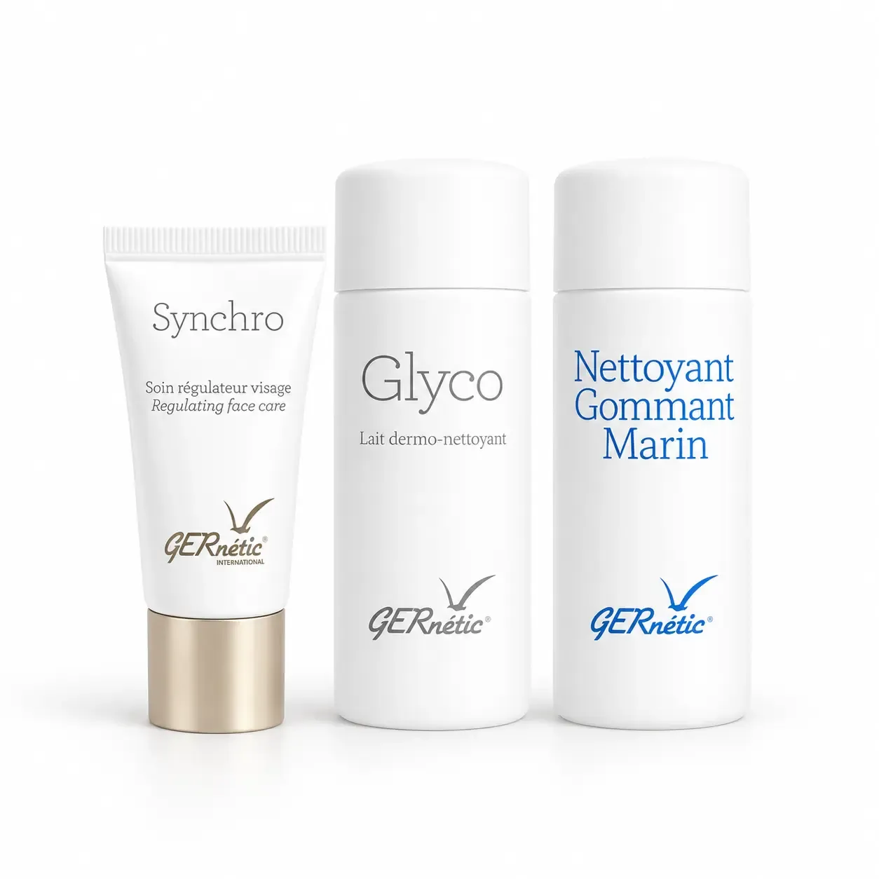 GERNETIC MINI Set1 | Synchro 15ml + Glyco 50ml + Nettoyant Gommant Marin 50ml