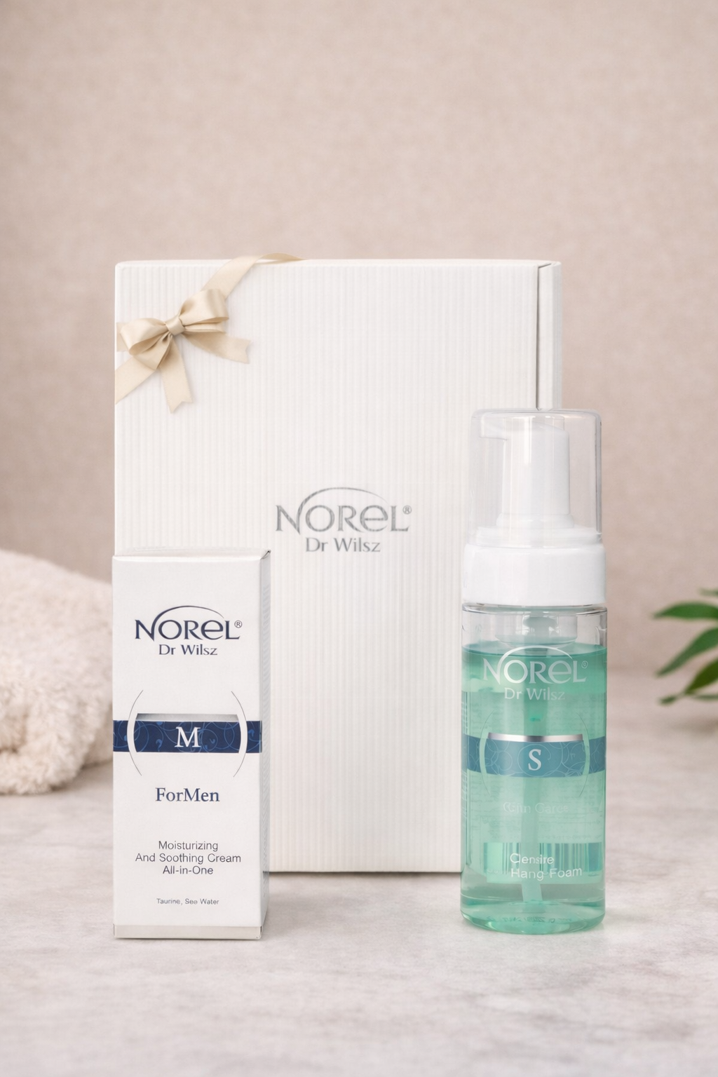 Norel Men Set – Waschschaum 150 ml + Feuchtigkeitscreme SPF 15 (50 ml)