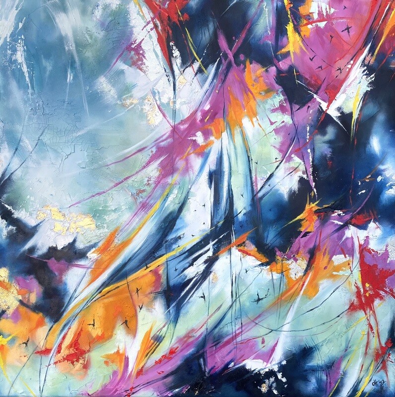 Tropical Storm  Original oil painting