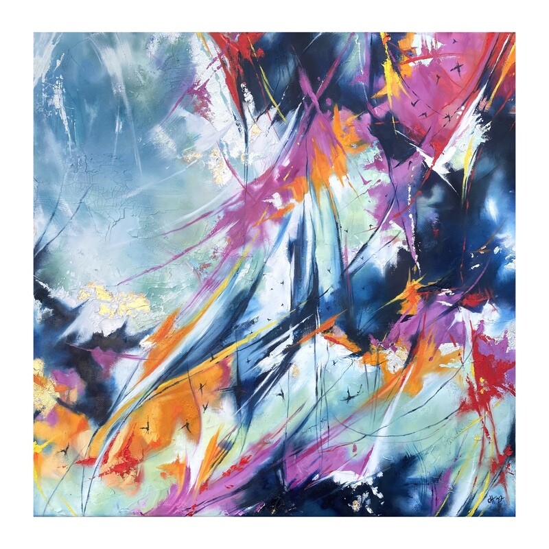 Tropical Storm  Hand finished, fine art print (CANVAS PRINT)