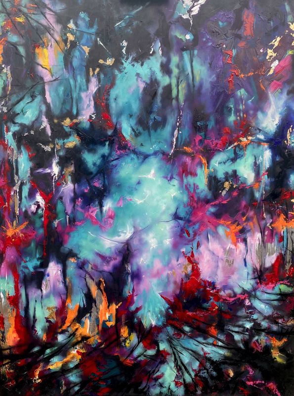 After Midnight Limited edition, hand-finished, stretched print  (CANVAS PRINT)