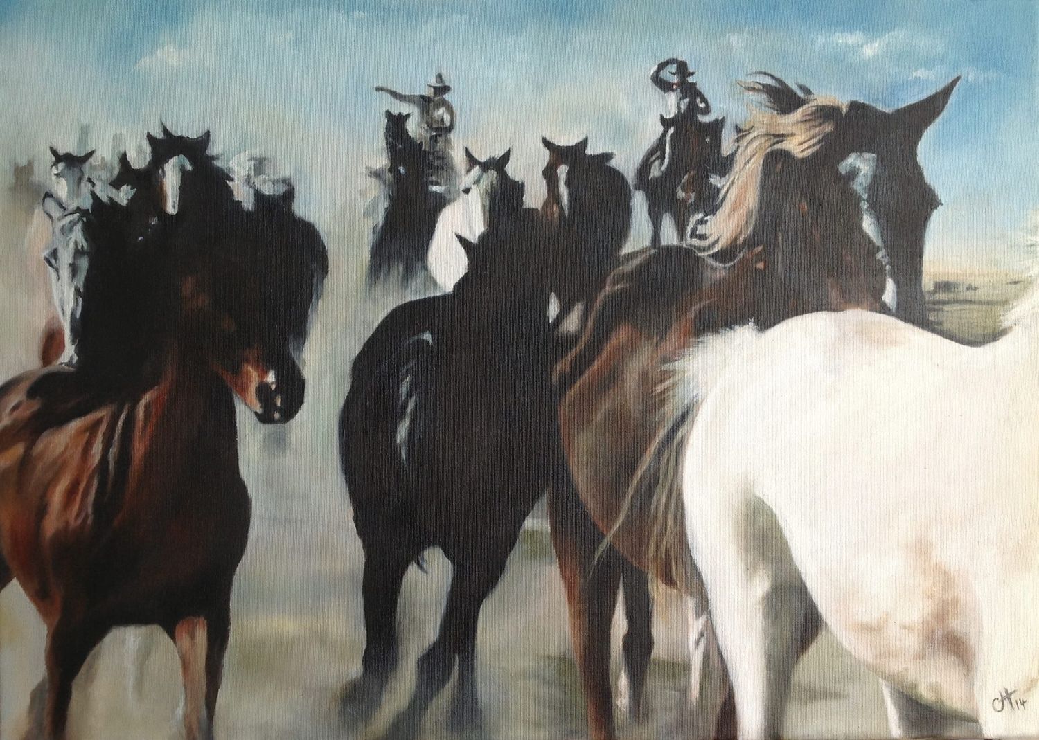 Freedom's Last Run. Limited edition print (CANVAS PRINT)