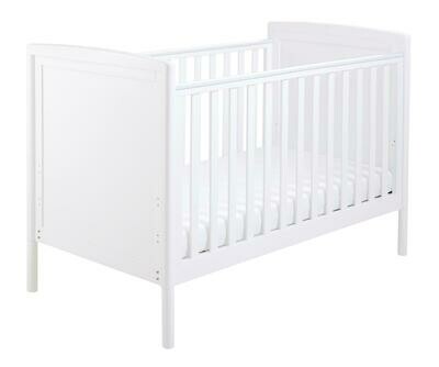 babymore eva sleigh cot bed grey