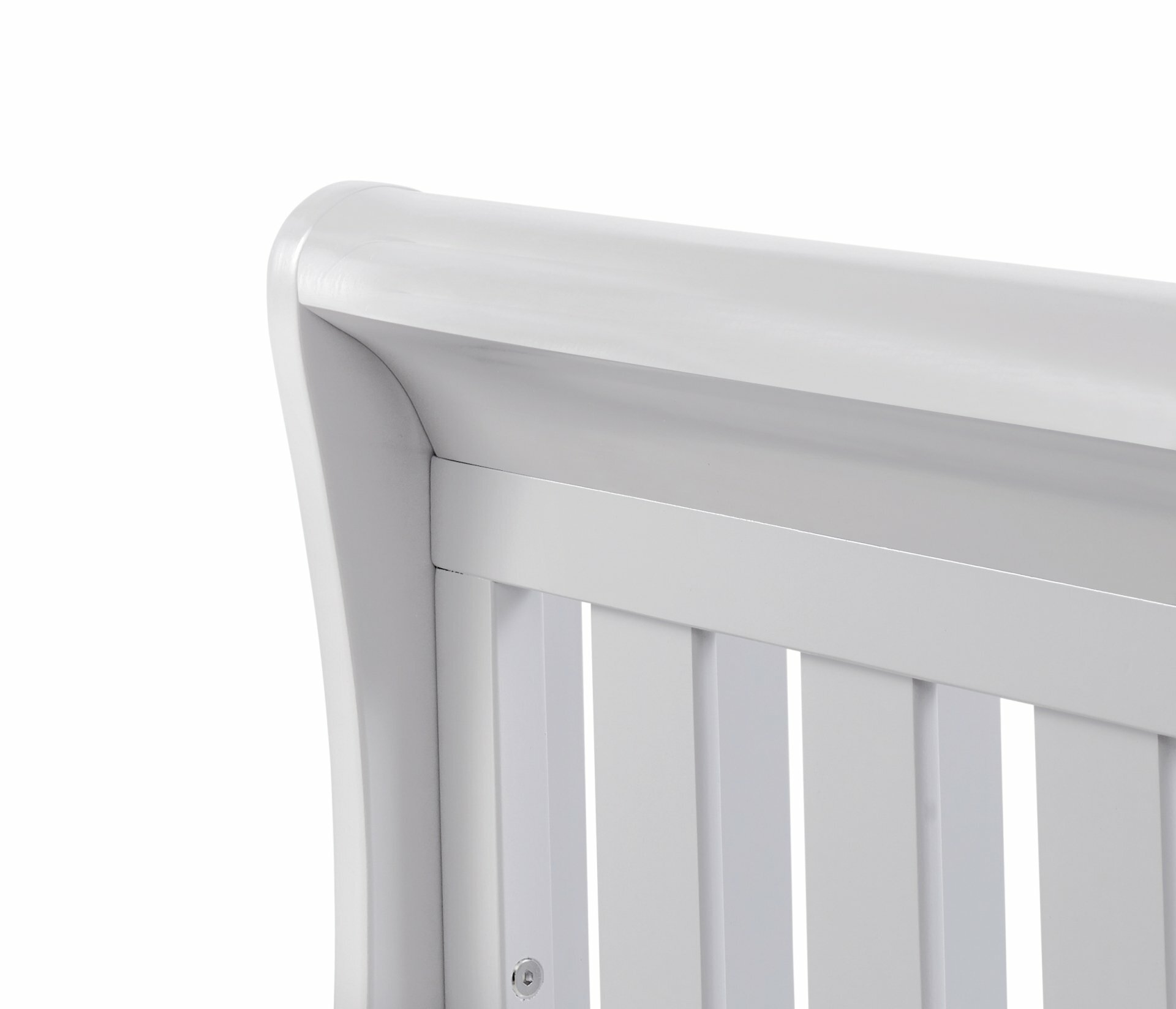 babymore eva dropside sleigh cot bed