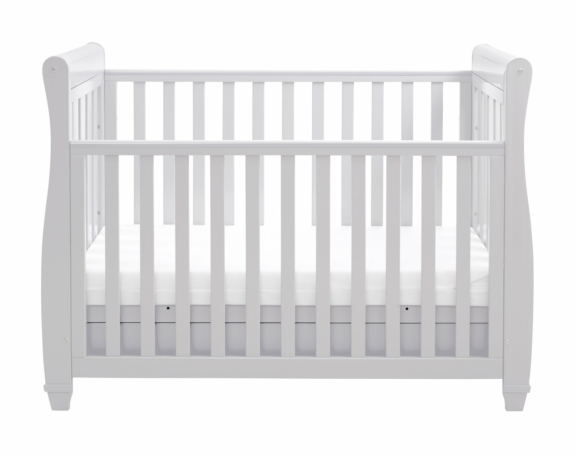 babymore eva dropside sleigh cot bed