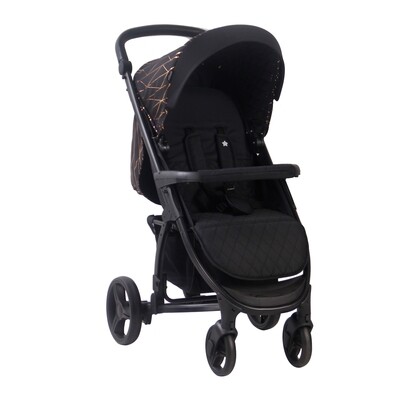 my babiie mb200  rose gold grey melange travel system