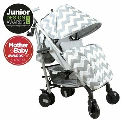 my babiie mb02 blue chevron stroller