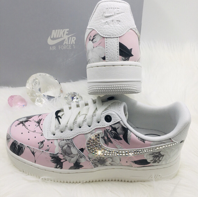 Nike Air Force 1’s BLINGED Out (Summit White)