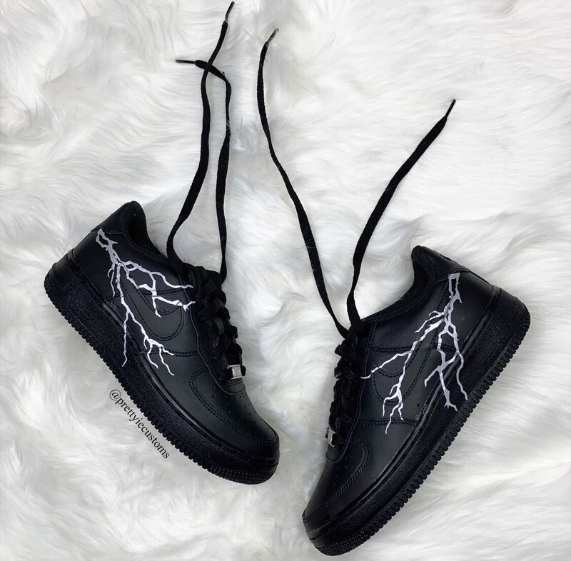 Nike Air Force One Reverse Lightning Strike (Black)