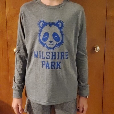 Youth XS Grey Frost Long Sleeve &quot;Wilshire Park&quot; w/Panda