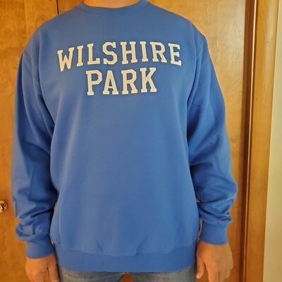 Adult XXL Royal Crewneck Sweatshirt "Wilshire Park"