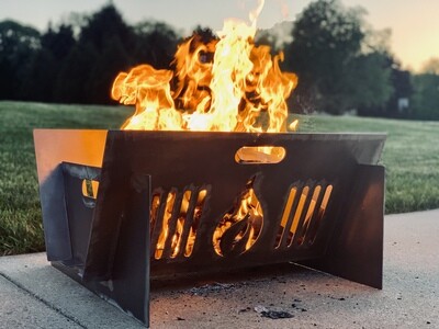 Collapsible Metal Fireplace