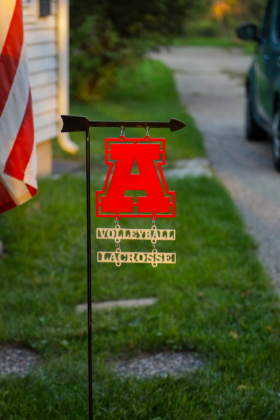 Arrowhead A on a stick