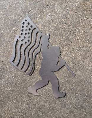 Baby USA Flag Sasquatch