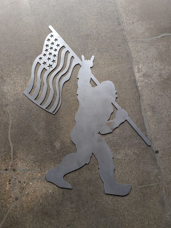 USA Flag Sasquatch