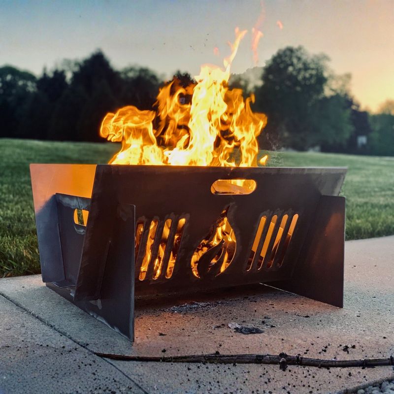 Collapsible Steel Fireplace