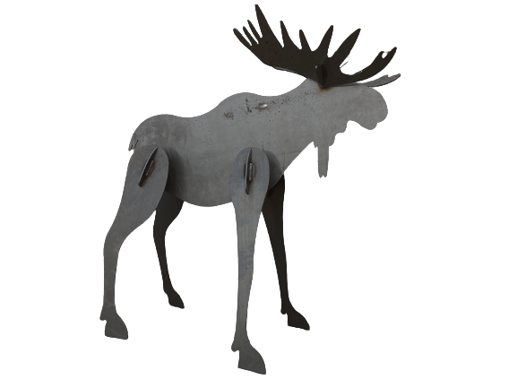 3D Steel Moose