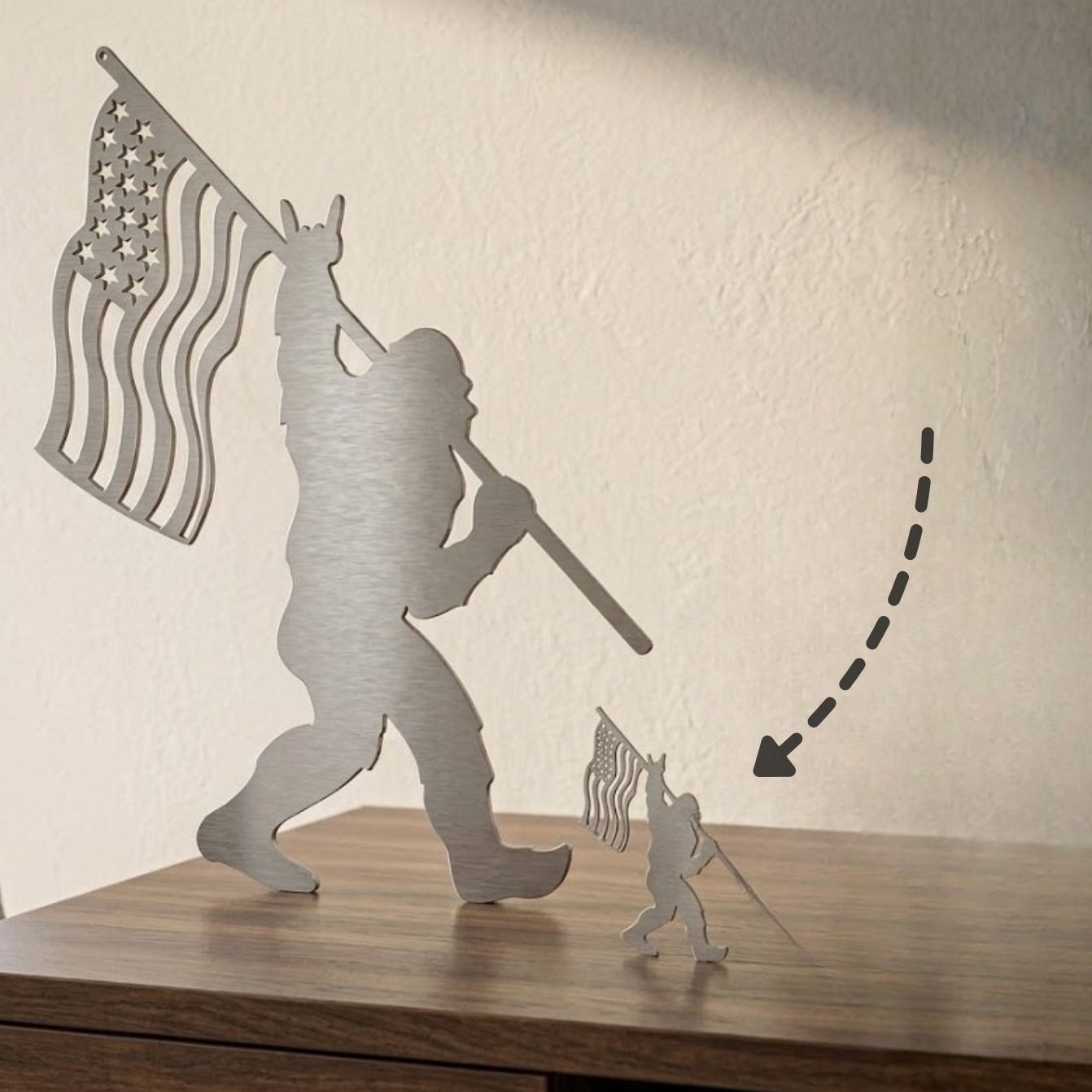 Baby USA Flag Sasquatch Baby USA Flag Sasquatch