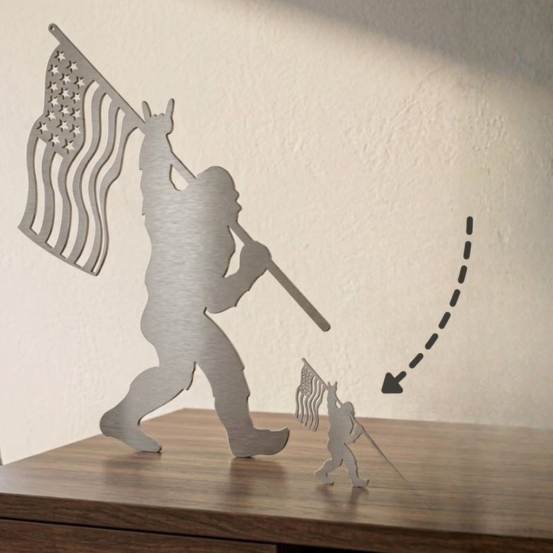 Baby USA Flag Sasquatch