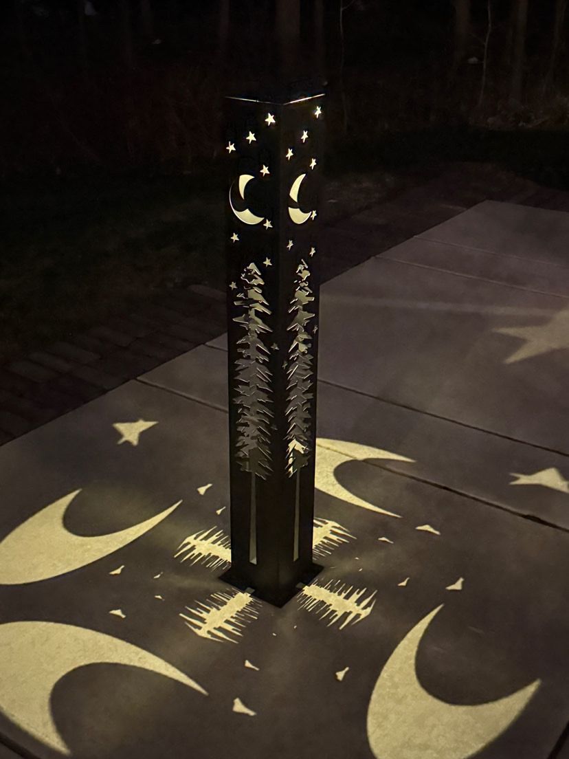 Twilight Pines Solar Pillar