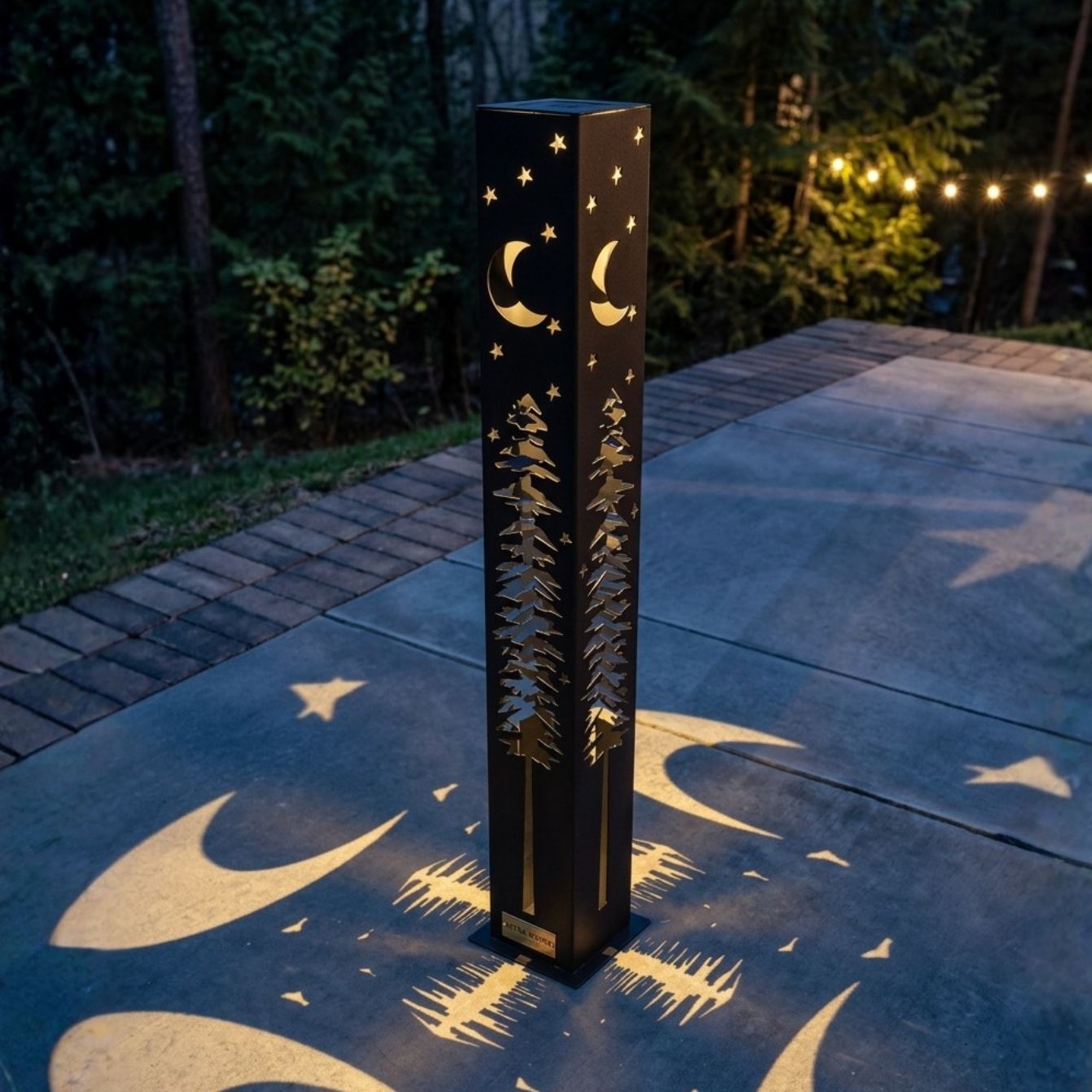 Twilight Pines Solar Pillar