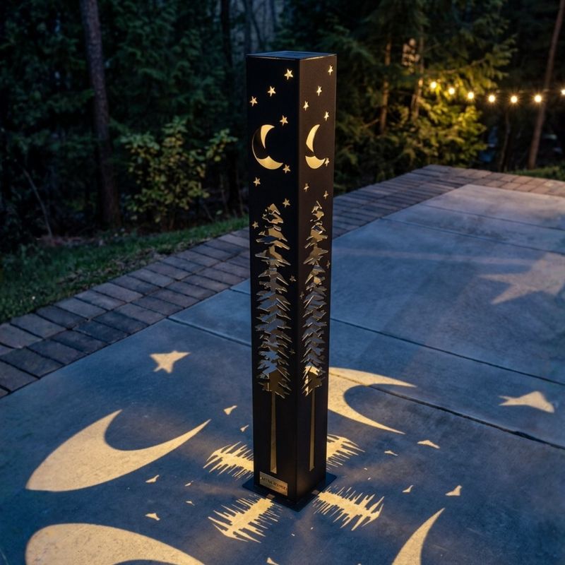 Twilight Pines Solar Pillar
