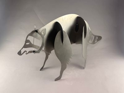3D Metal Raccoon