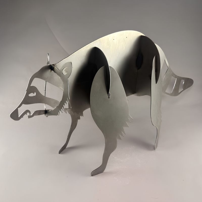 3D Steel Raccoon