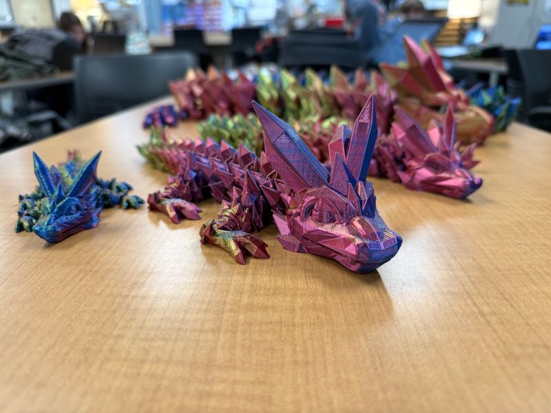 Tri-Color 3D Dragon