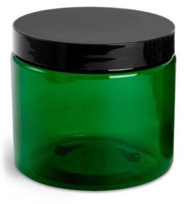 Jar Green Plastic 16 oz.