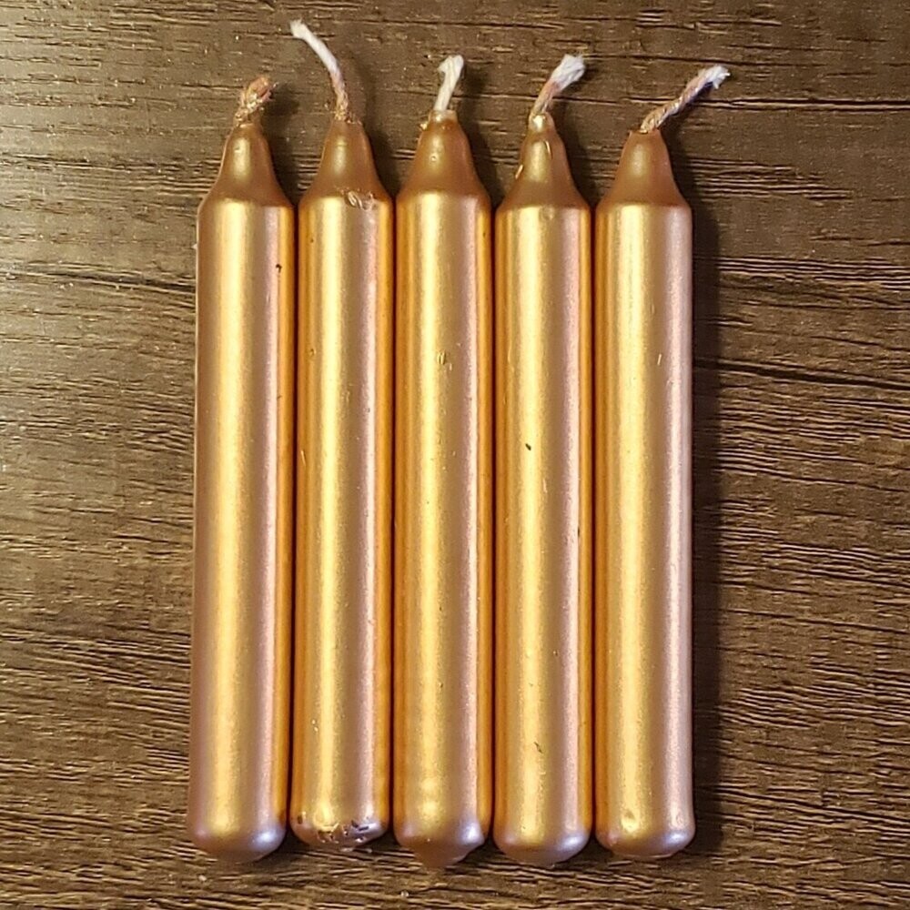 Candle Mini Chime Gold Metallic